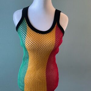 Colorful Mesh Tank Top